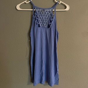 Periwinkle high neck tank top